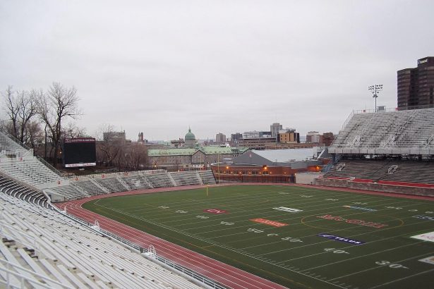 Percival Molson Memorial Stadium in Montreal