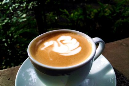 A latte with latte art