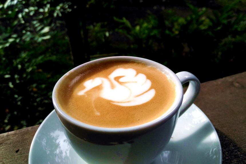 A latte with latte art