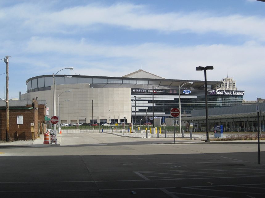 Enterprise Center in St. Louis, site of Canadiens vs Blues