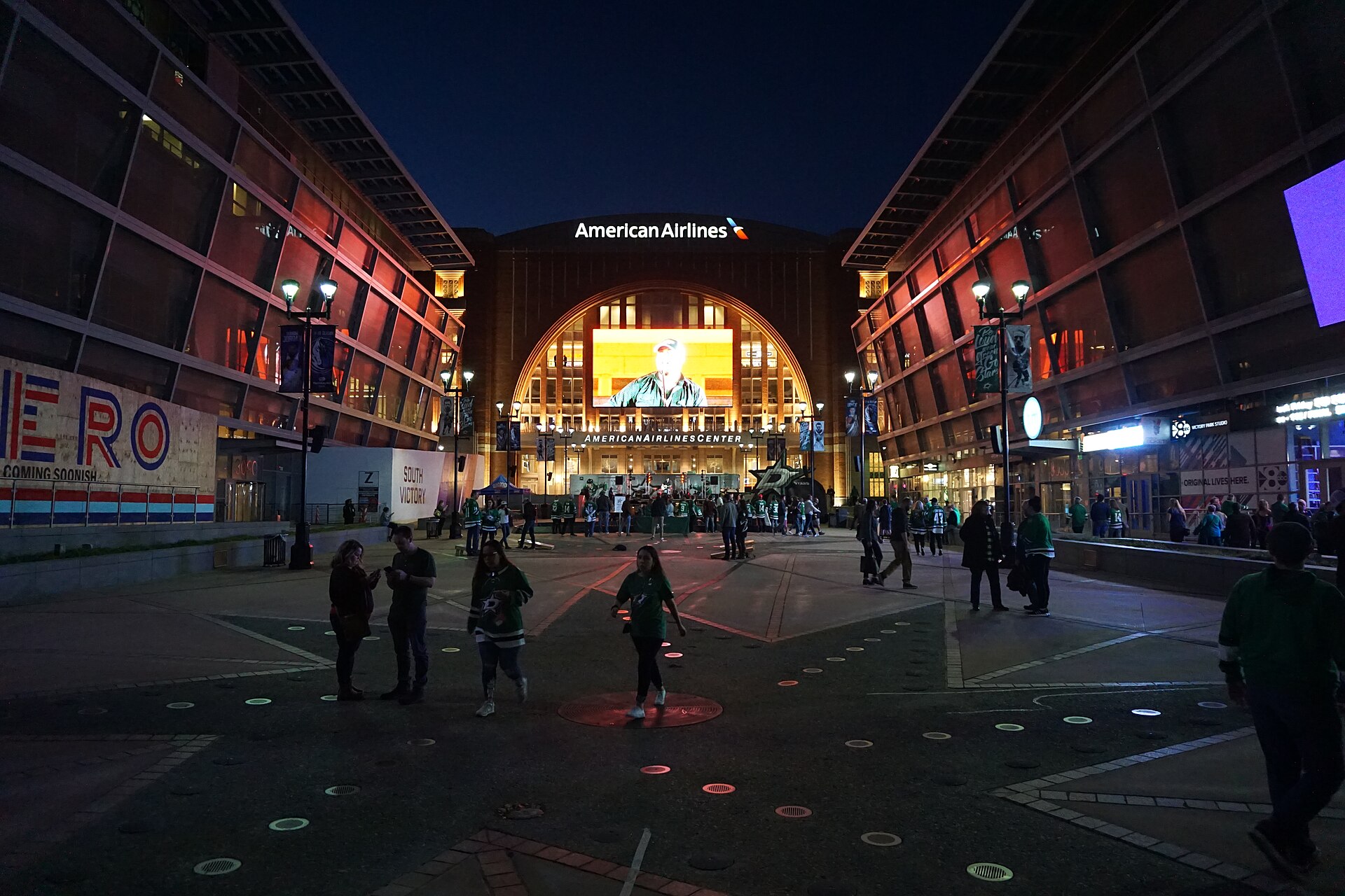 American Airlines Center in Dallas, site of Canadiens vs Stars