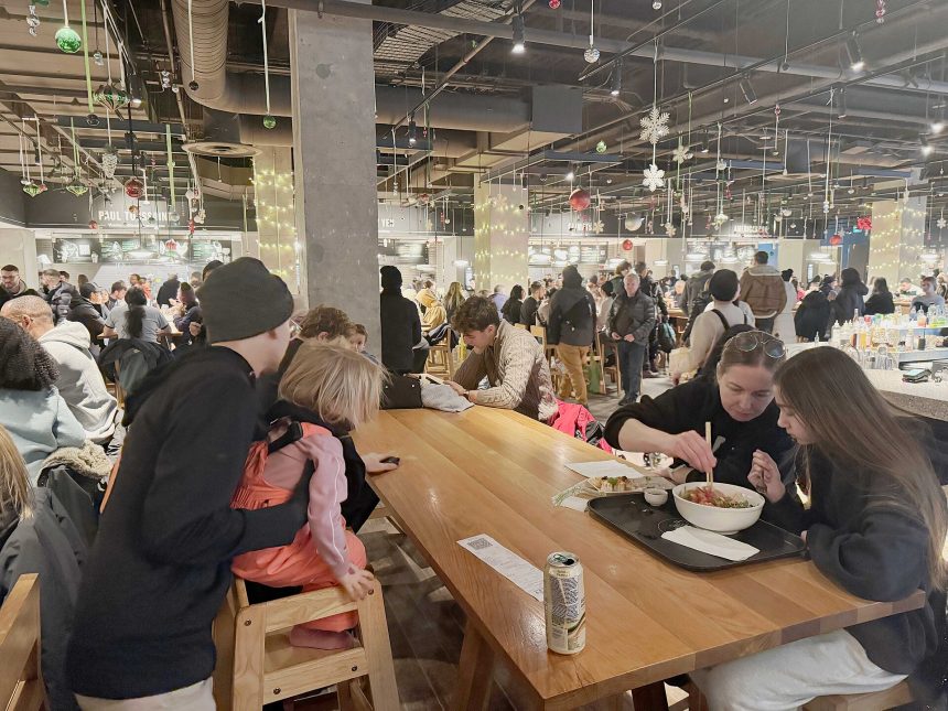 Time Out Market in the Eaton Centre, one of the best-known Montreal food halls